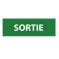 Signalétique sortie