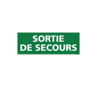 Signalétique Sortie de secours