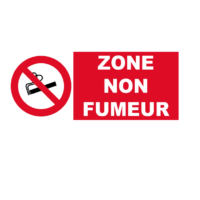 zone non fumeur signalétique