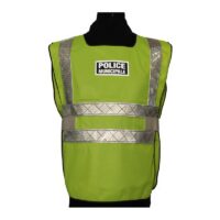 gilet jaune retroreflechissant police municipale de face