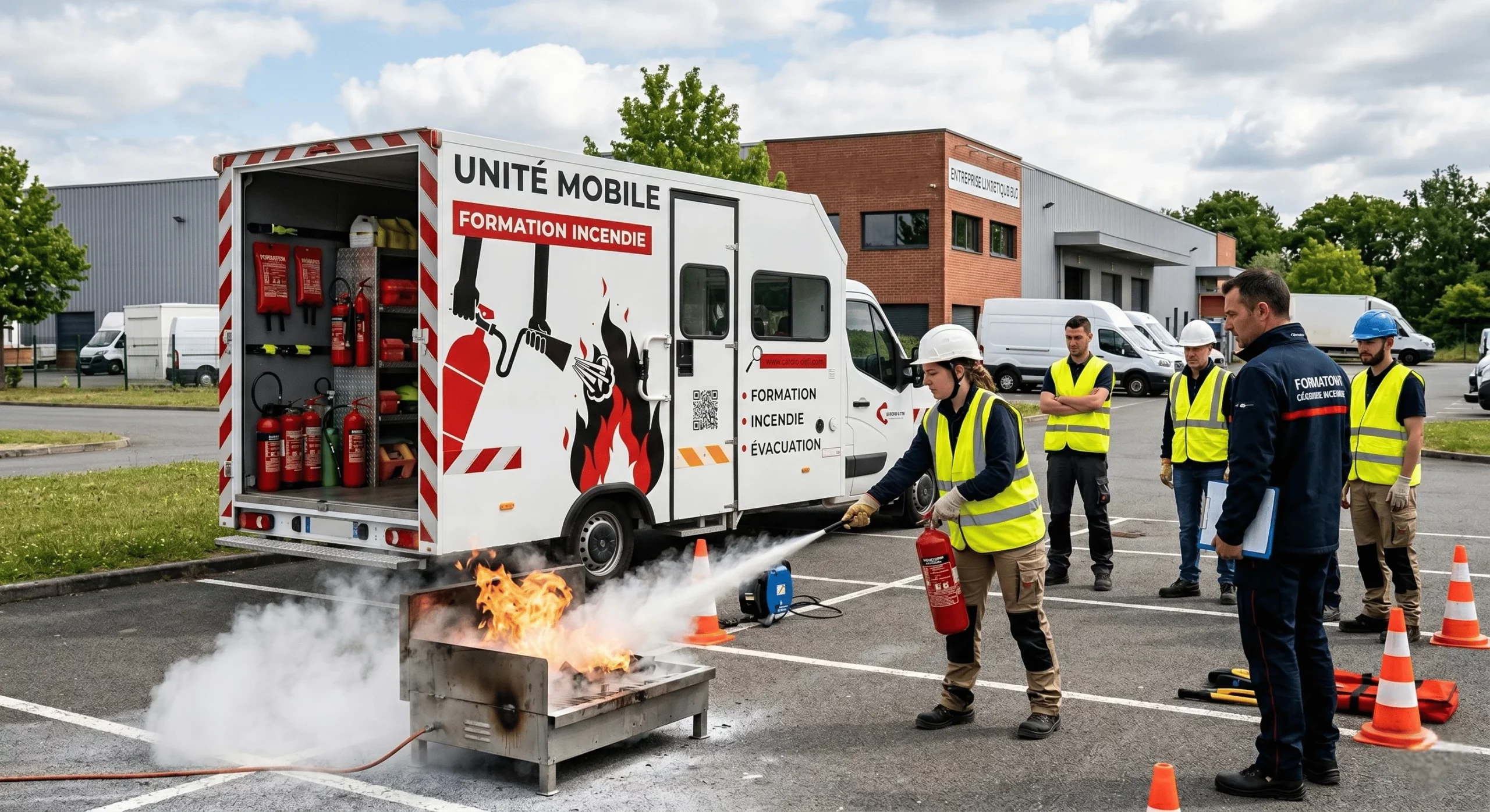 Unité mobile demonstration